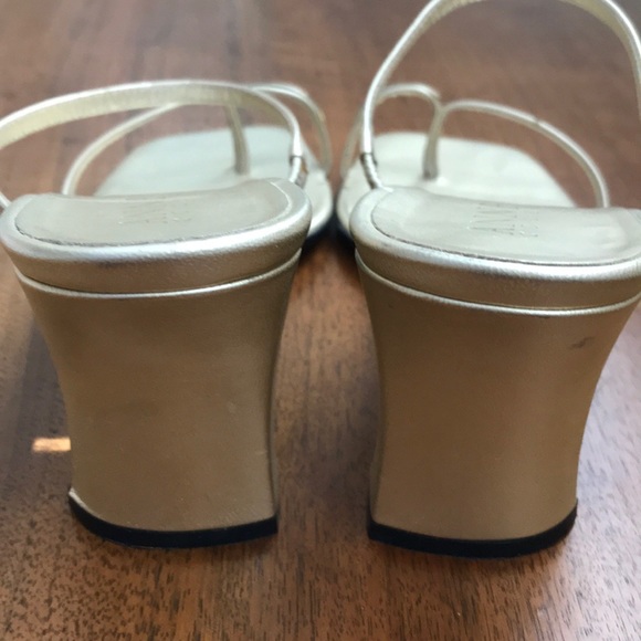 Anne Klein Gold  3” Heel Sandal - Picture 7 of 7